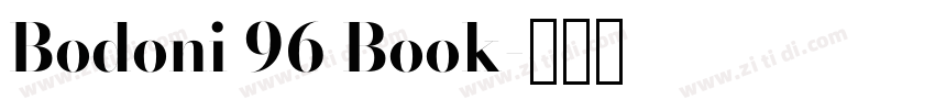 Bodoni 96 Book字体转换